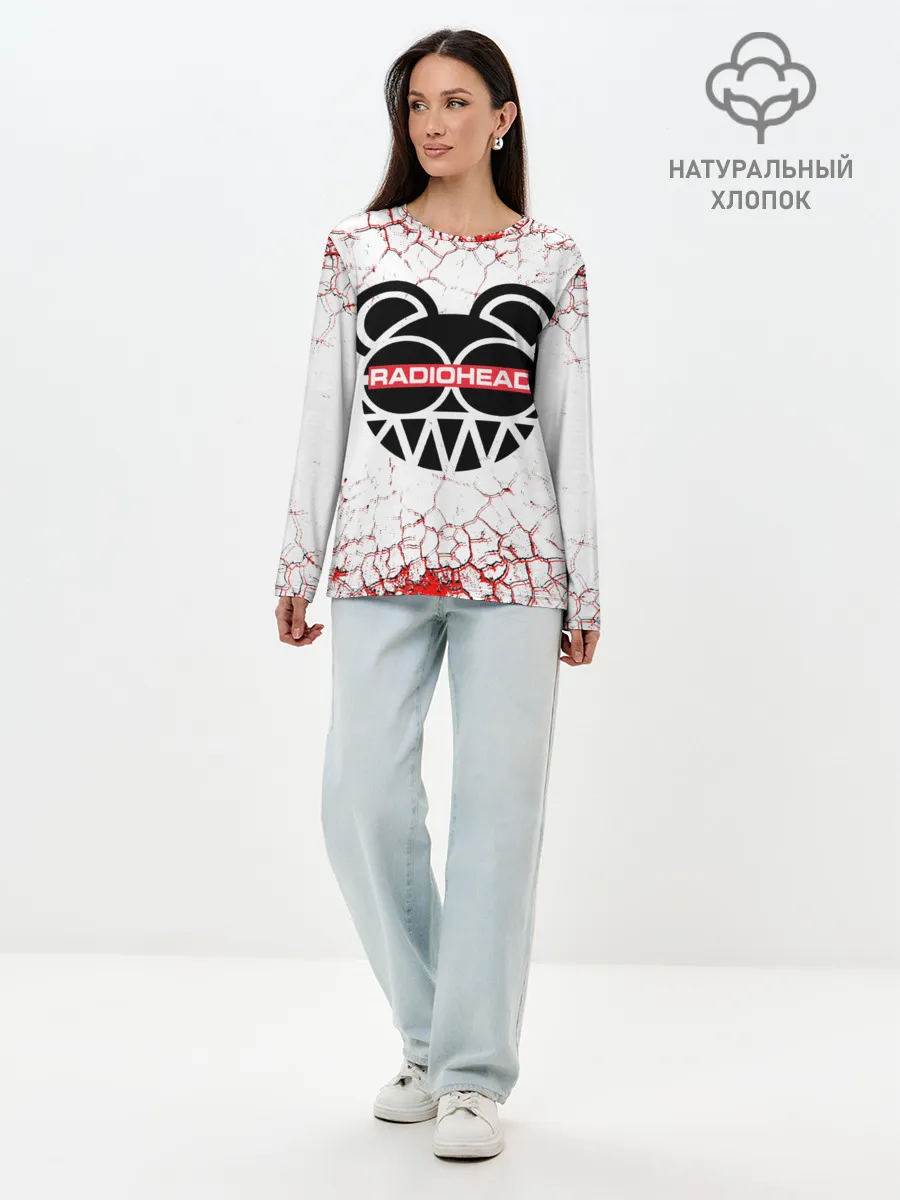 Лонгслив женский. Хлопок / radiohead.