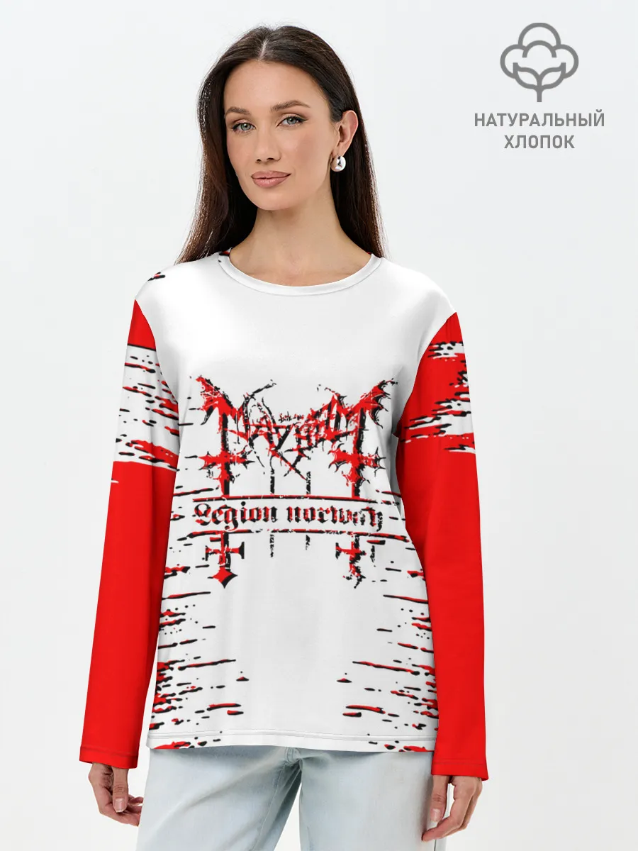 Лонгслив женский. Хлопок / mayhem