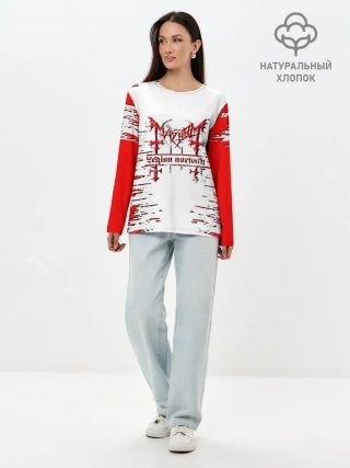 Лонгслив женский. Хлопок / mayhem