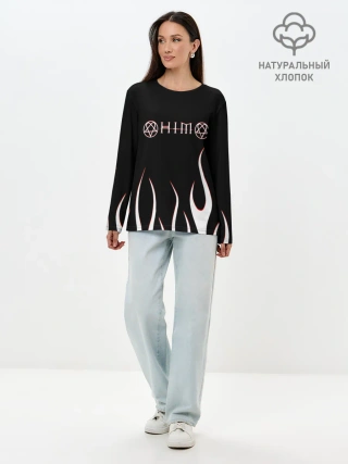 Лонгслив женский. Хлопок / HIM.