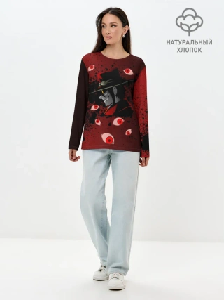 Лонгслив женский. Хлопок / Хеллсинг/Hellsing