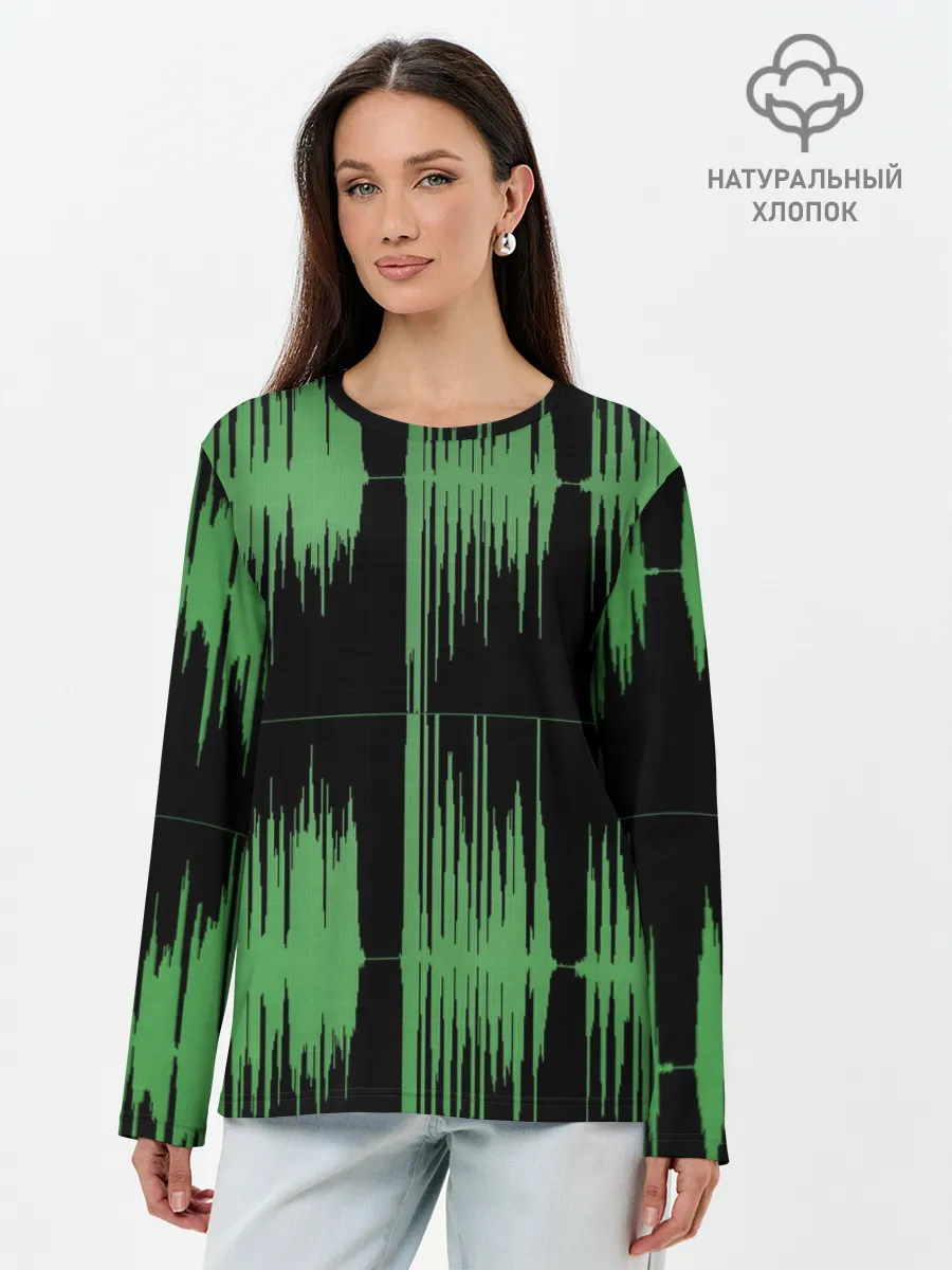 Лонгслив женский. Хлопок / AUDIOWAVE