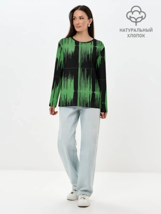 Лонгслив женский. Хлопок / AUDIOWAVE