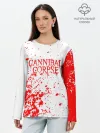 Лонгслив женский. Хлопок / cannibal corpse.