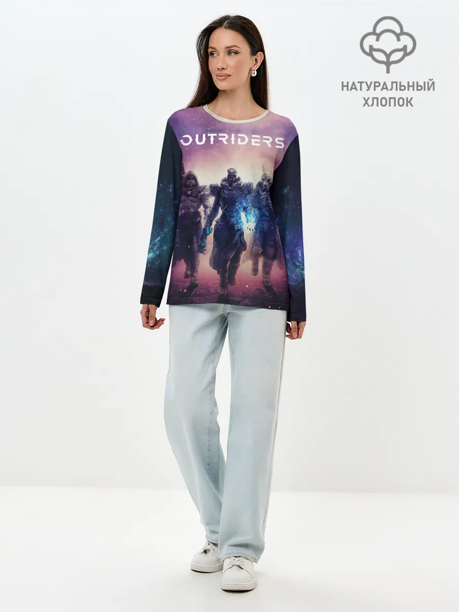 Лонгслив женский. Хлопок / Outriders
