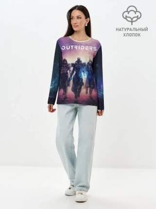 Лонгслив женский. Хлопок / Outriders