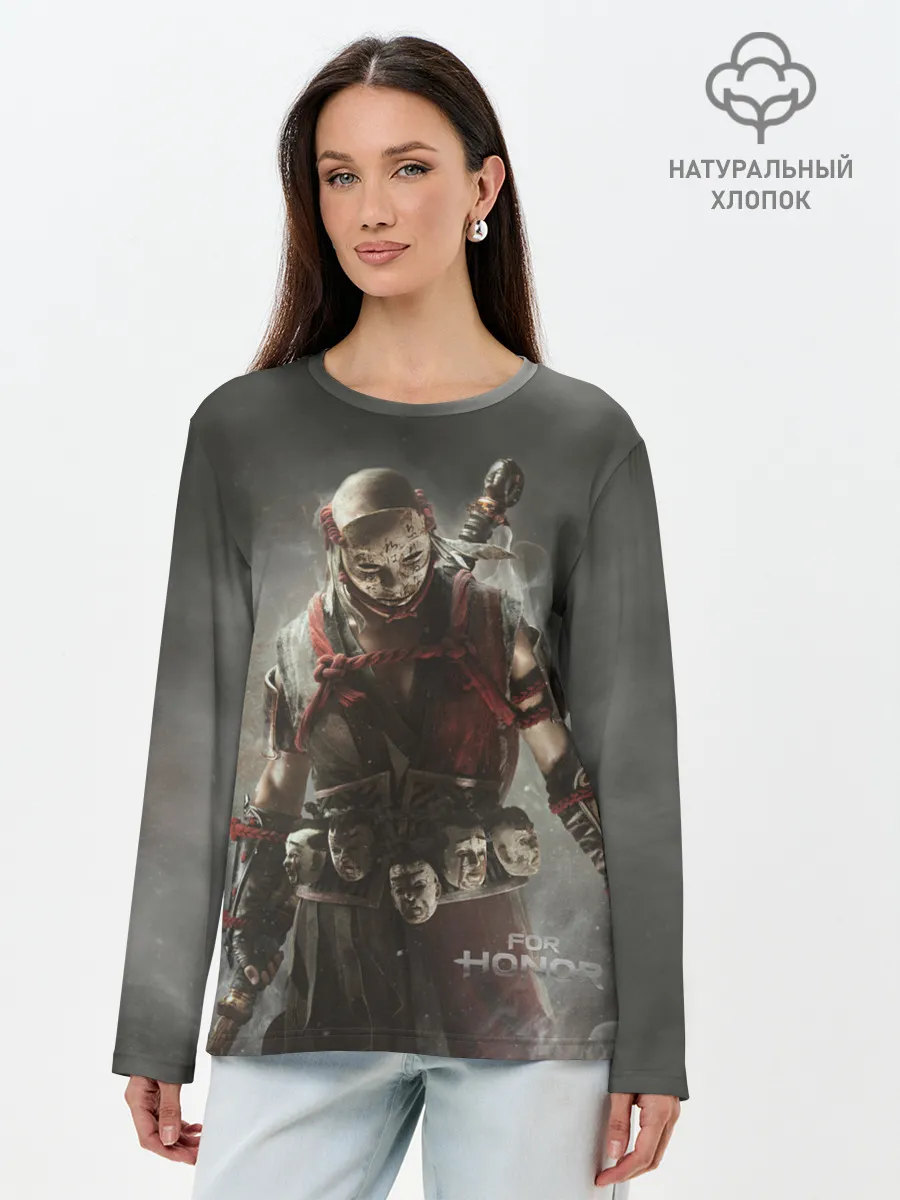 Лонгслив женский. Хлопок / For Honor