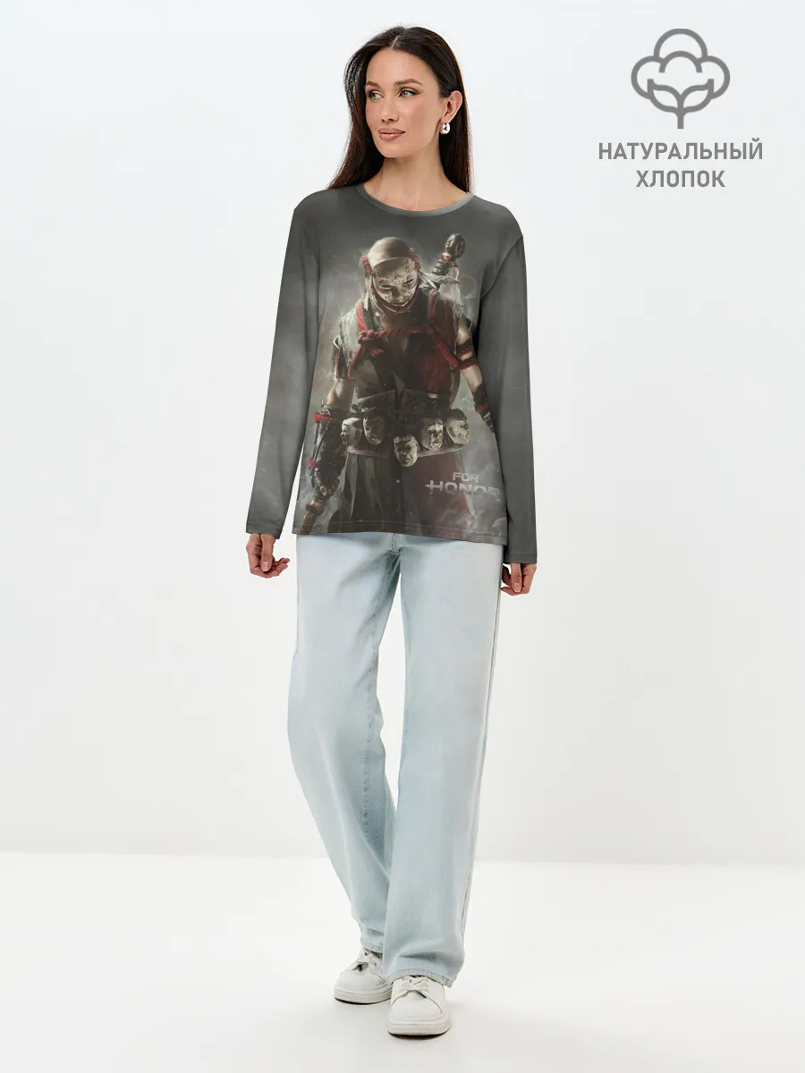 Лонгслив женский. Хлопок / For Honor