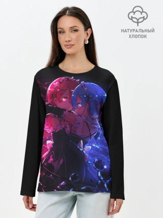 Лонгслив женский. Хлопок / Рам и Рем