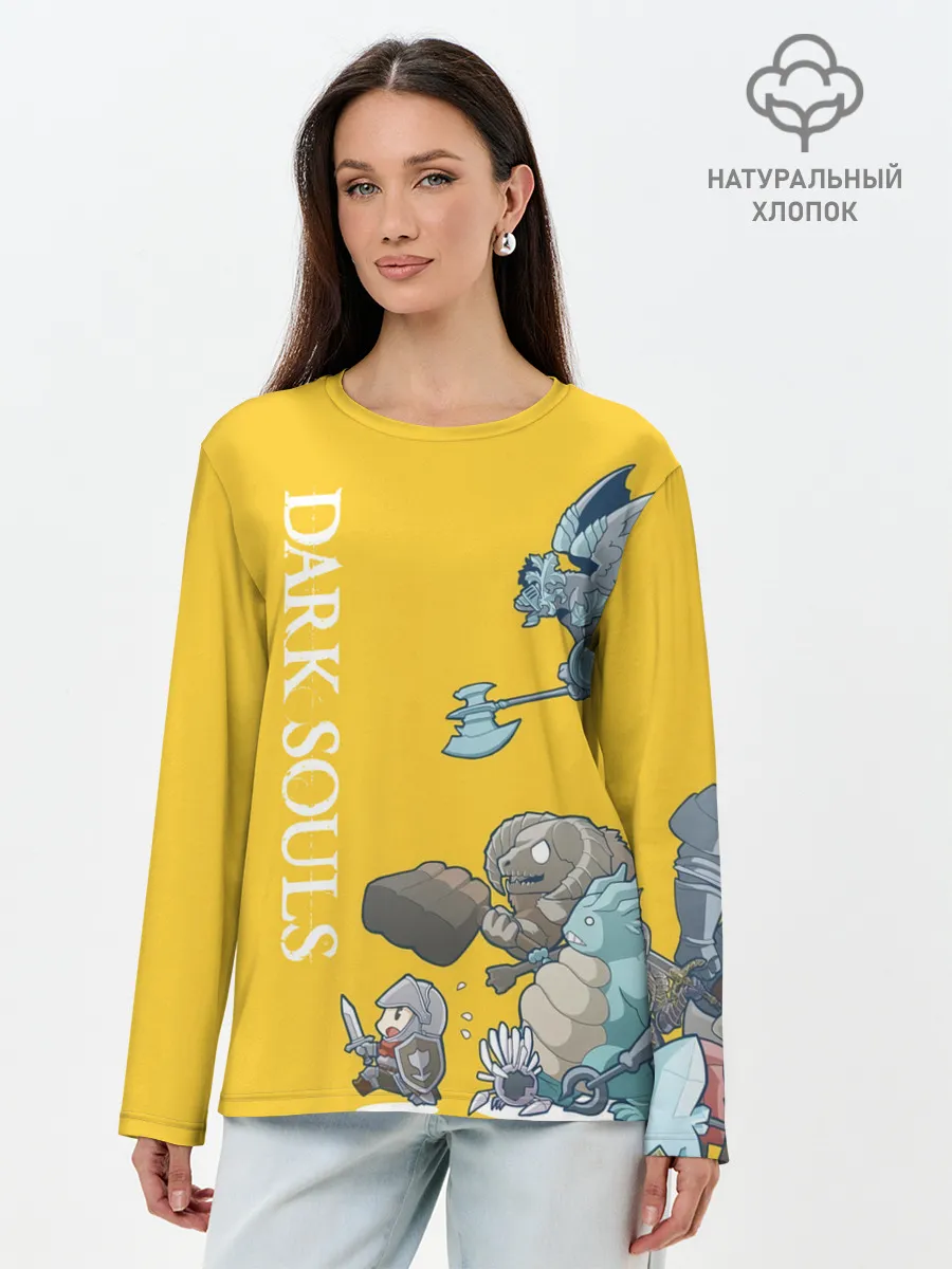 Лонгслив женский. Хлопок / RUN HERO RUN