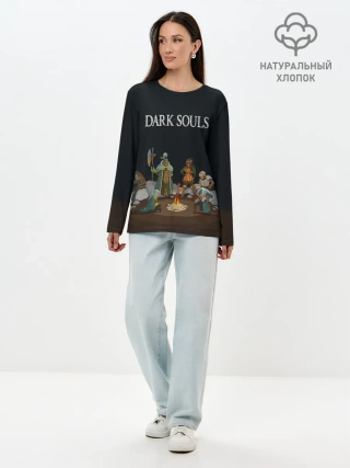 Лонгслив женский. Хлопок / Bonefire