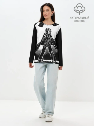 Лонгслив женский. Хлопок / Шаман Кинг
