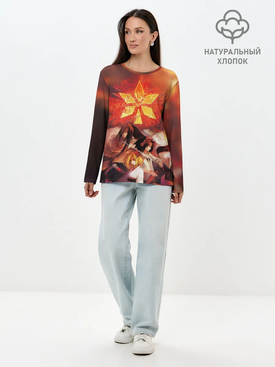 Лонгслив женский. Хлопок / Шаман Кинг