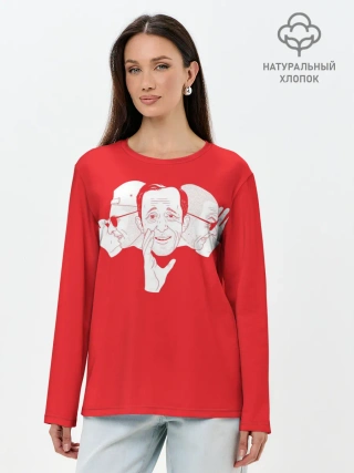 Лонгслив женский. Хлопок / КРОВОСТОК