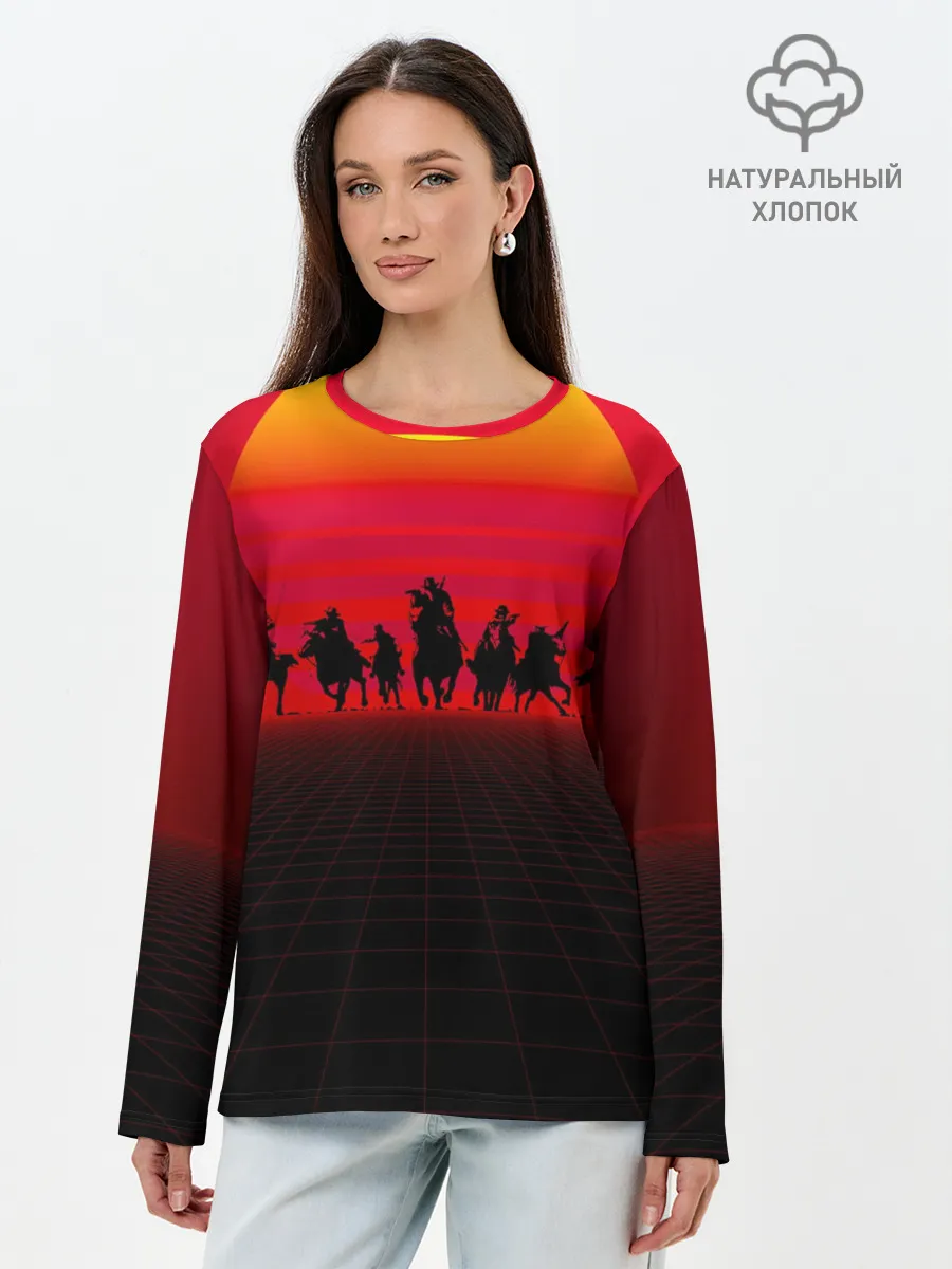 Лонгслив женский. Хлопок / read dead