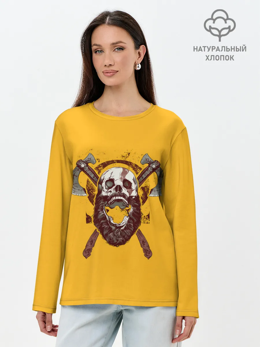Лонгслив женский. Хлопок / Battle roar