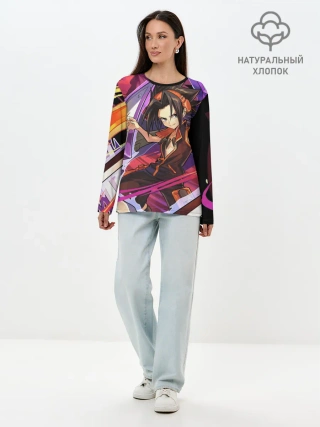 Лонгслив женский. Хлопок / Шаман Кинг