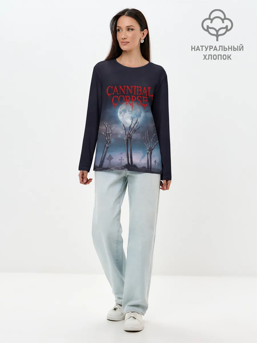 Лонгслив женский. Хлопок / Cannibal Corpse | Труп Каннибала