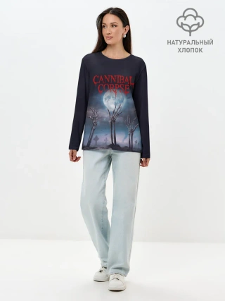 Лонгслив женский. Хлопок / Cannibal Corpse | Труп Каннибала