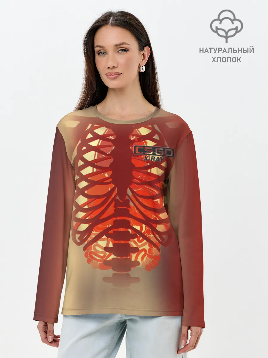 Лонгслив женский. Хлопок / cs:go | X-Ray Style
