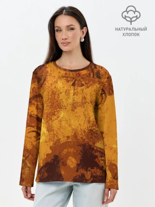 Лонгслив женский. Хлопок / Стимпанк