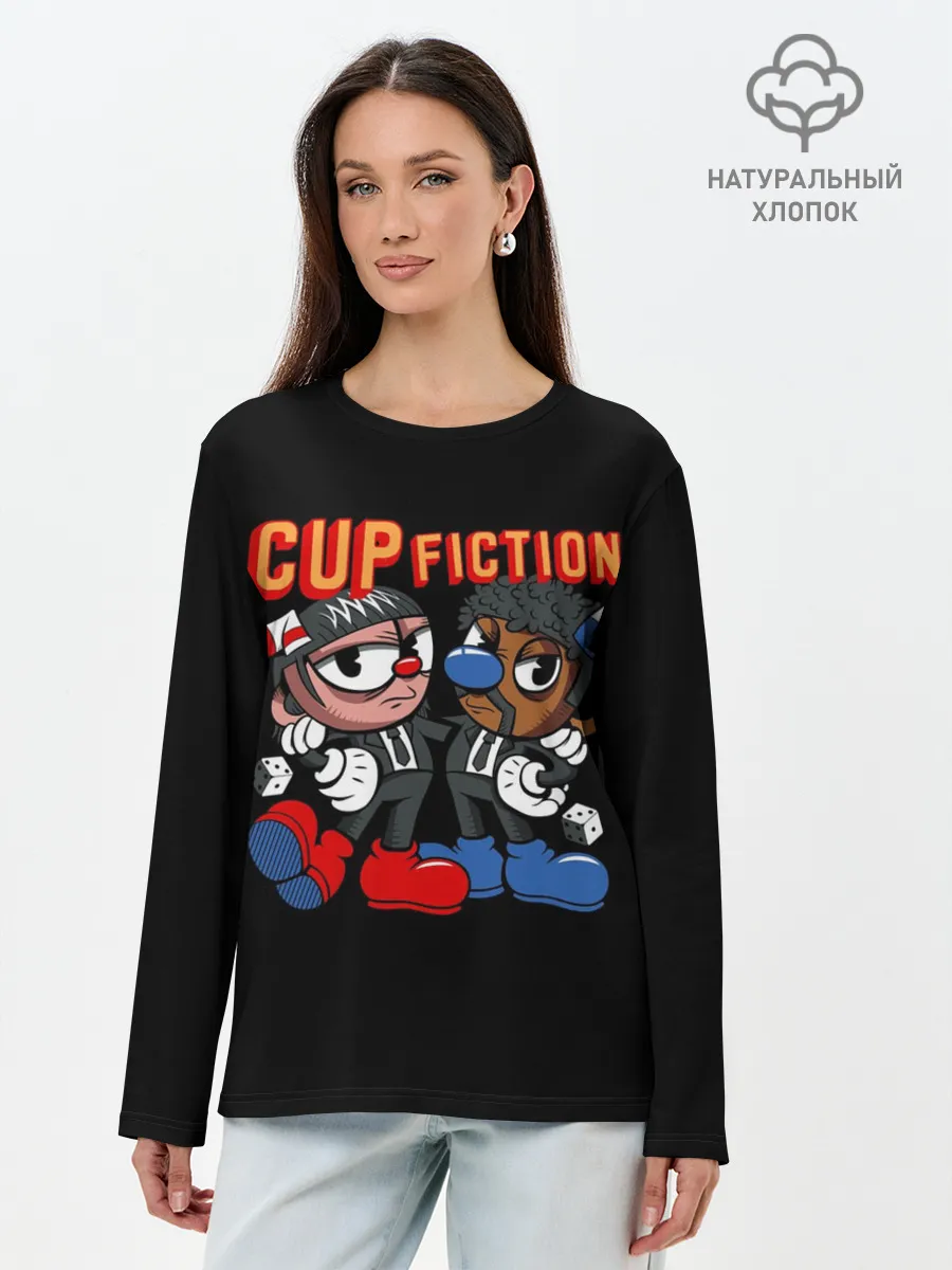 Лонгслив женский. Хлопок / CUP FICTION
