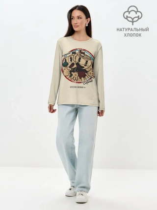 Лонгслив женский. Хлопок / CUPHEAD