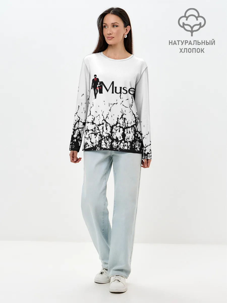 Лонгслив женский. Хлопок / muse