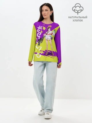 Лонгслив женский. Хлопок / Приоритет чудо-яйца