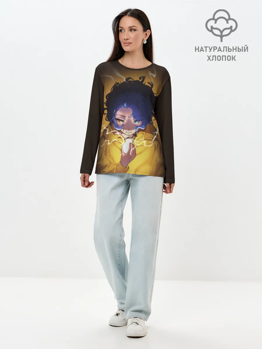 Лонгслив женский. Хлопок / ohto ai