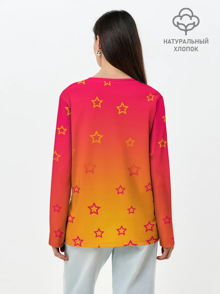 Лонгслив женский. Хлопок / ВЫДАЮЩИЕСЯ ЗВЕРИ