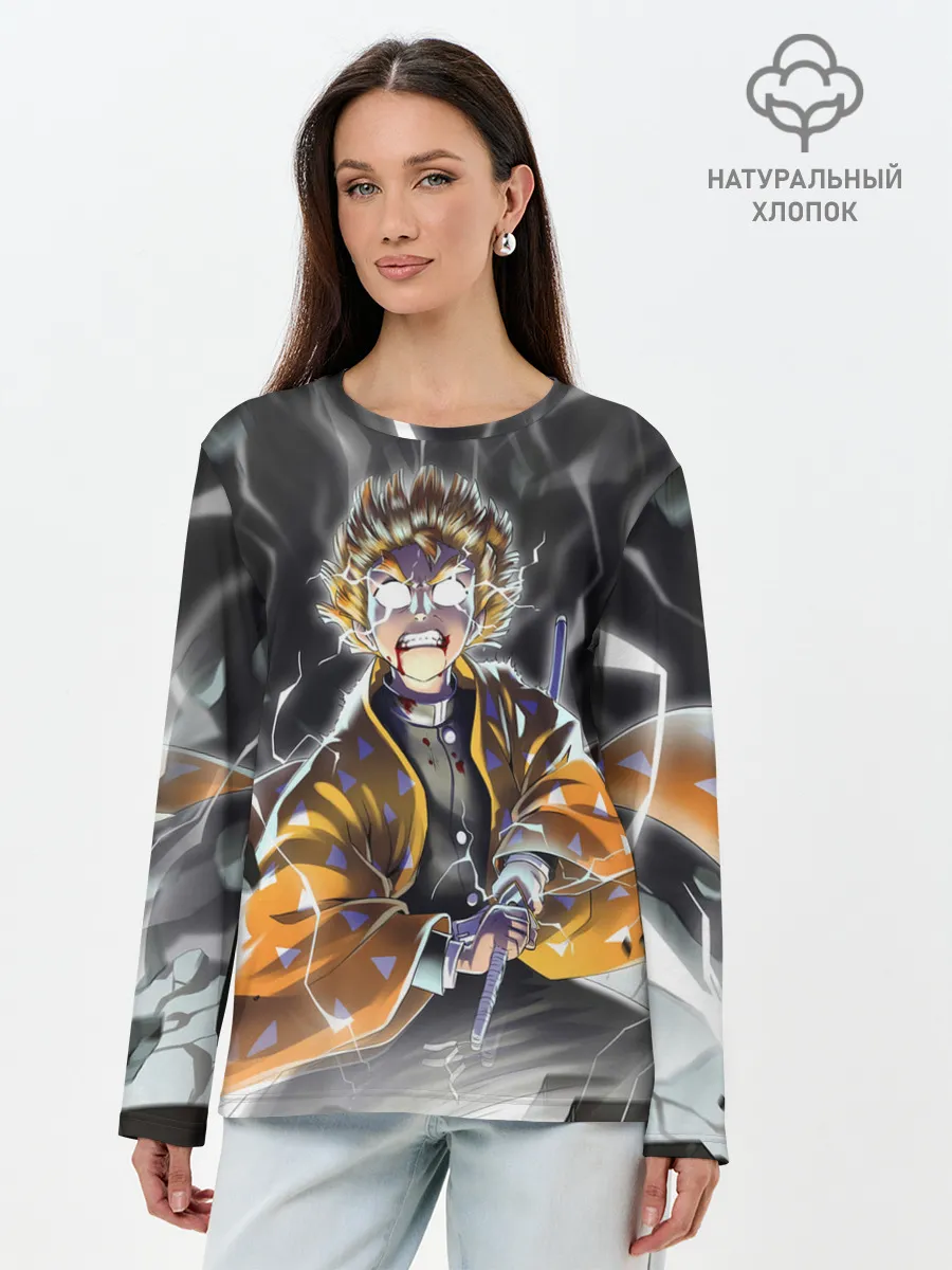 Лонгслив женский. Хлопок / ЗЕНИЦУ | ZENITSU | KNY