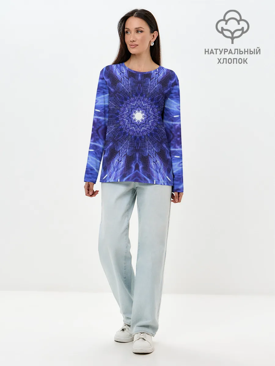 Лонгслив женский. Хлопок / Древнее искусство