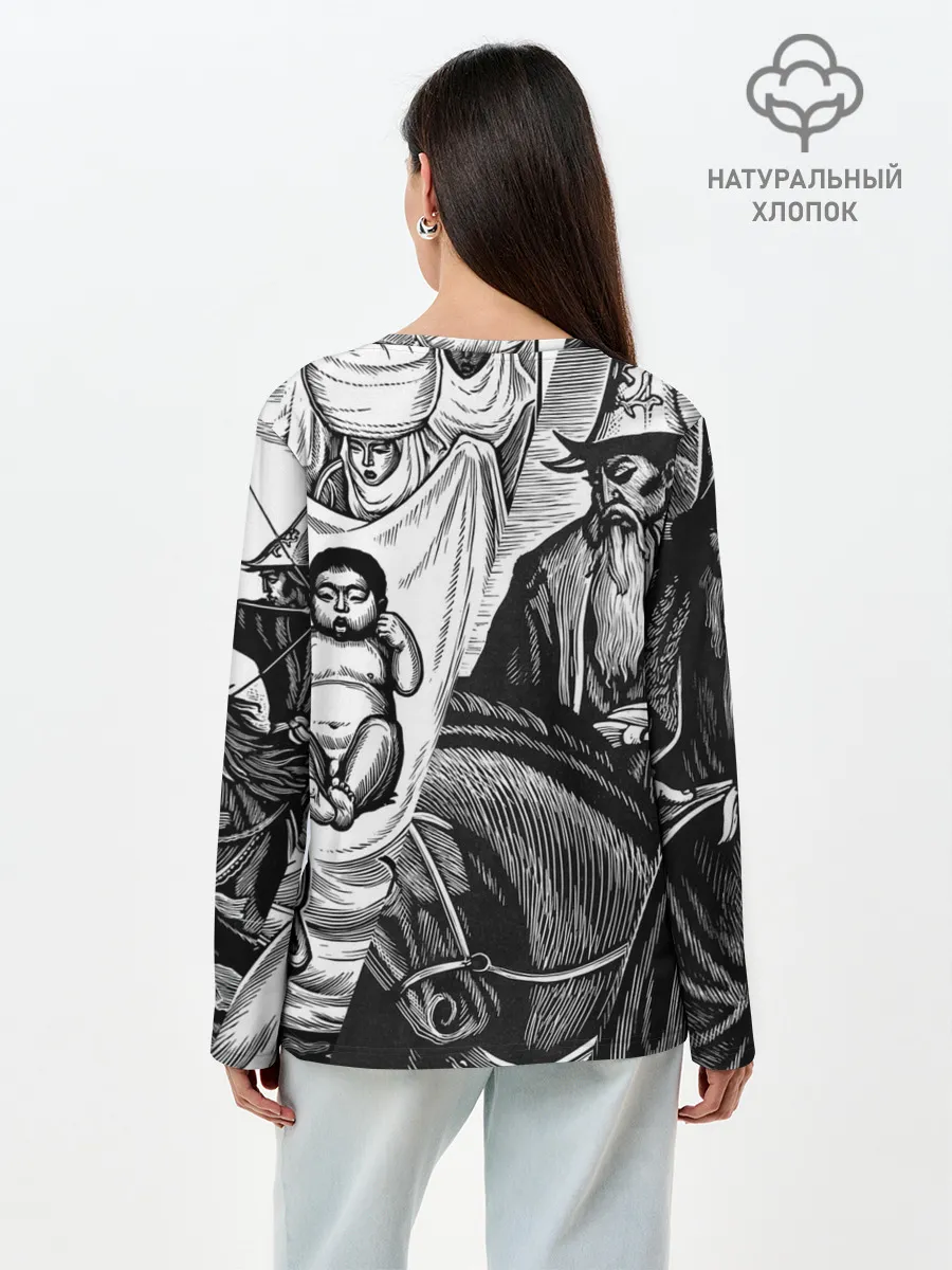 Лонгслив женский. Хлопок / ЭПОС МАНАС