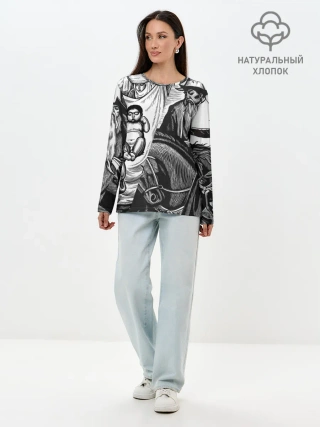 Лонгслив женский. Хлопок / ЭПОС МАНАС