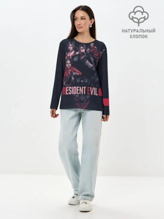Лонгслив женский. Хлопок / Обитель зла