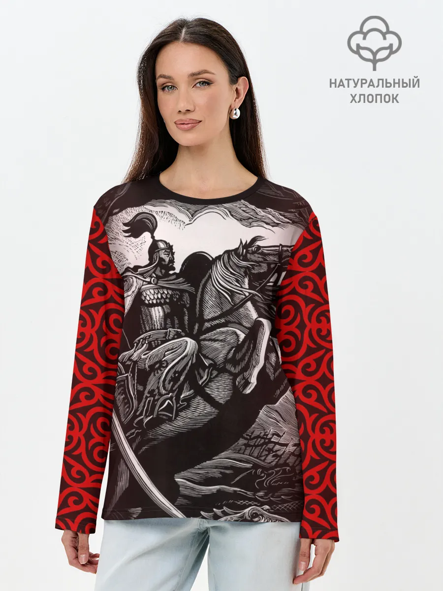 Лонгслив женский. Хлопок / МАНАС Баатыр