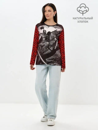 Лонгслив женский. Хлопок / МАНАС Баатыр