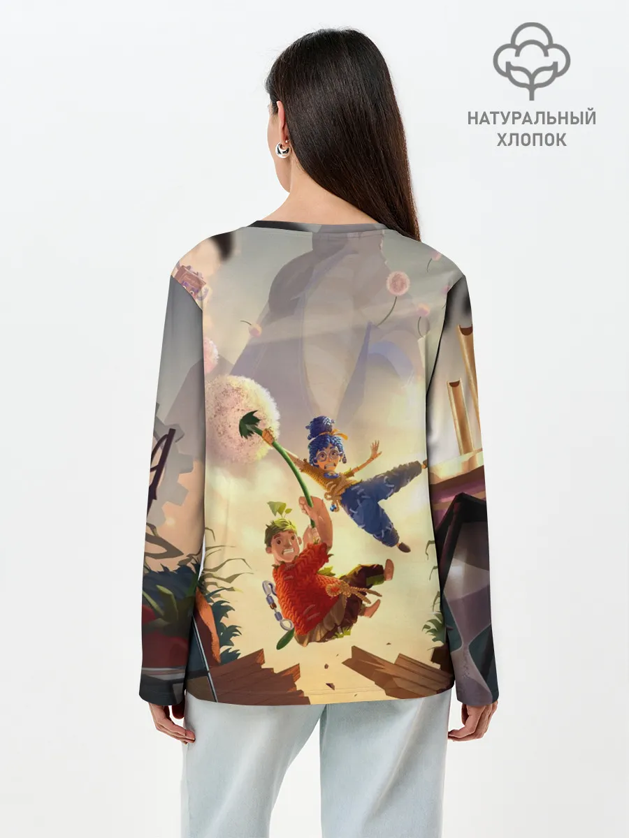 Лонгслив женский. Хлопок / It Takes Two