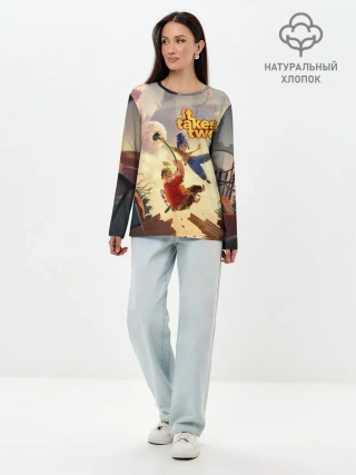 Лонгслив женский. Хлопок / It Takes Two