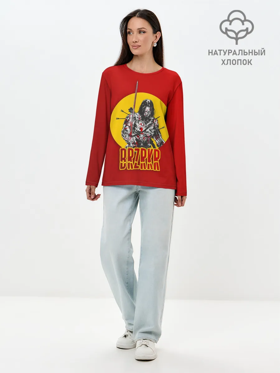 Лонгслив женский. Хлопок / BRZRKR