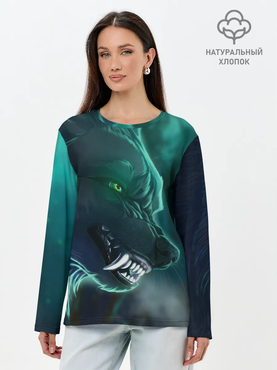 Лонгслив женский. Хлопок / ВОЛЧИЙ ОСКАЛ