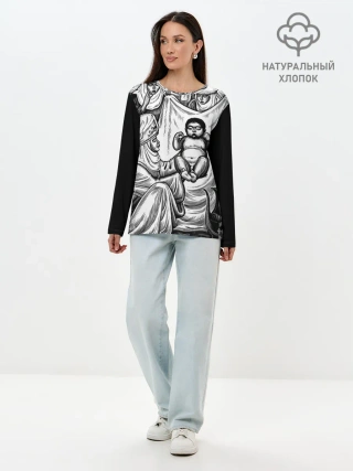 Лонгслив женский. Хлопок / Манас Баатыр
