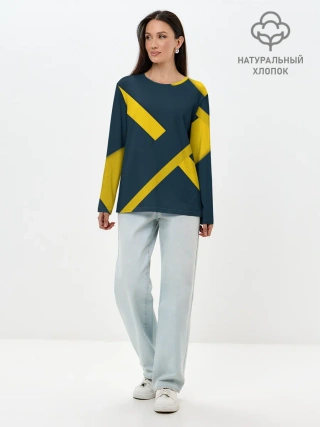 Лонгслив женский. Хлопок / ПЕРЕКРЕСТОК