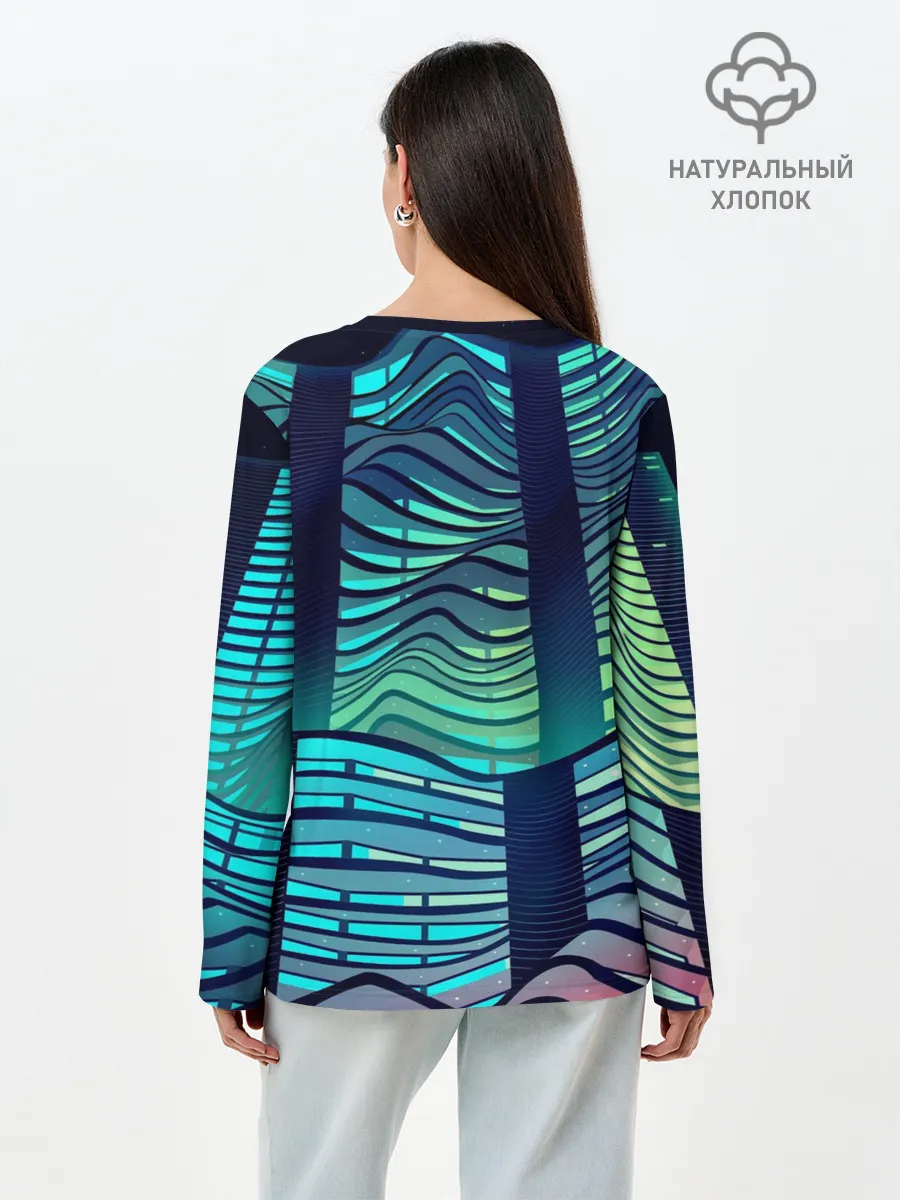 Лонгслив женский. Хлопок / Минимализм