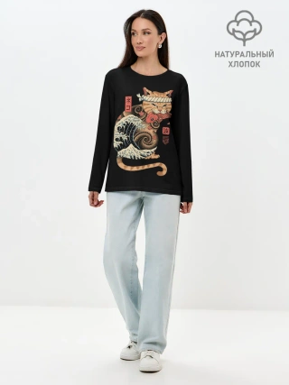 Лонгслив женский. Хлопок / Cat Wave