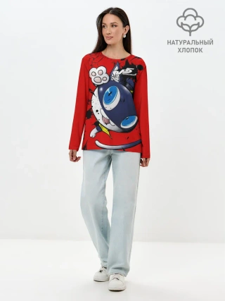 Лонгслив женский. Хлопок / персона 5