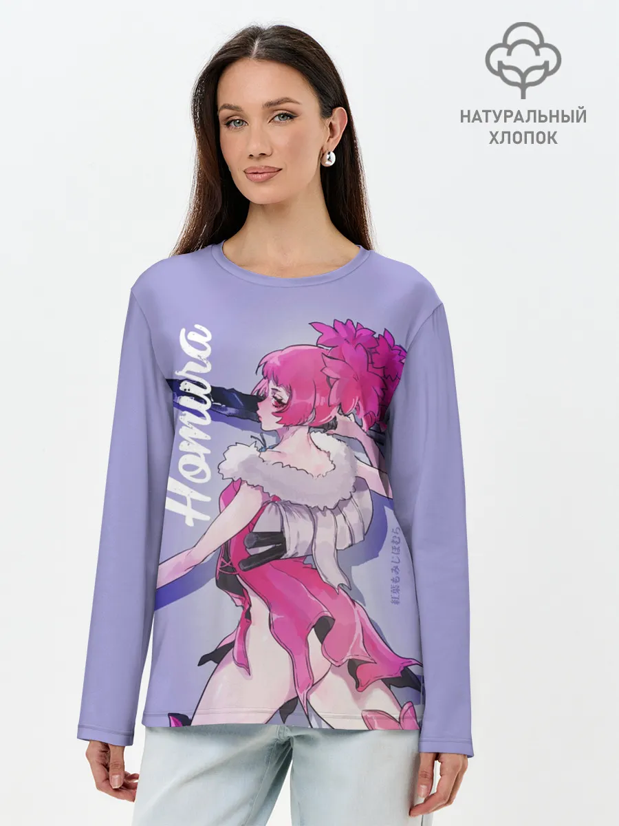 Лонгслив женский. Хлопок / Homura