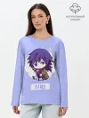Лонгслив женский. Хлопок / Гию Томиока Kimetsu no Yaiba