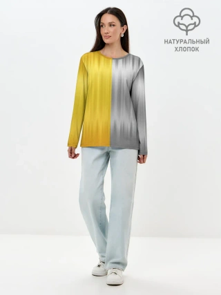 Лонгслив женский. Хлопок / Gold and Silver